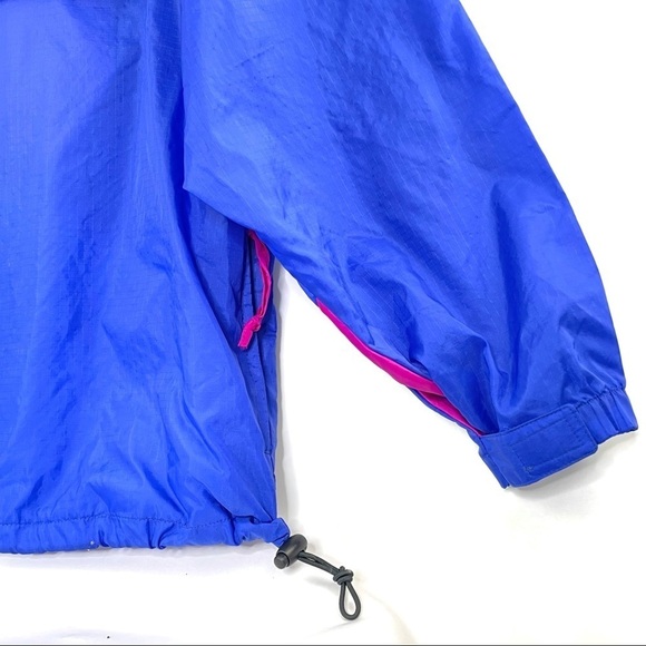 Sierra Sport Oversized Vintage 90's Color Blocked Windbreaker Pullover Sz S - Picture 9 of 10